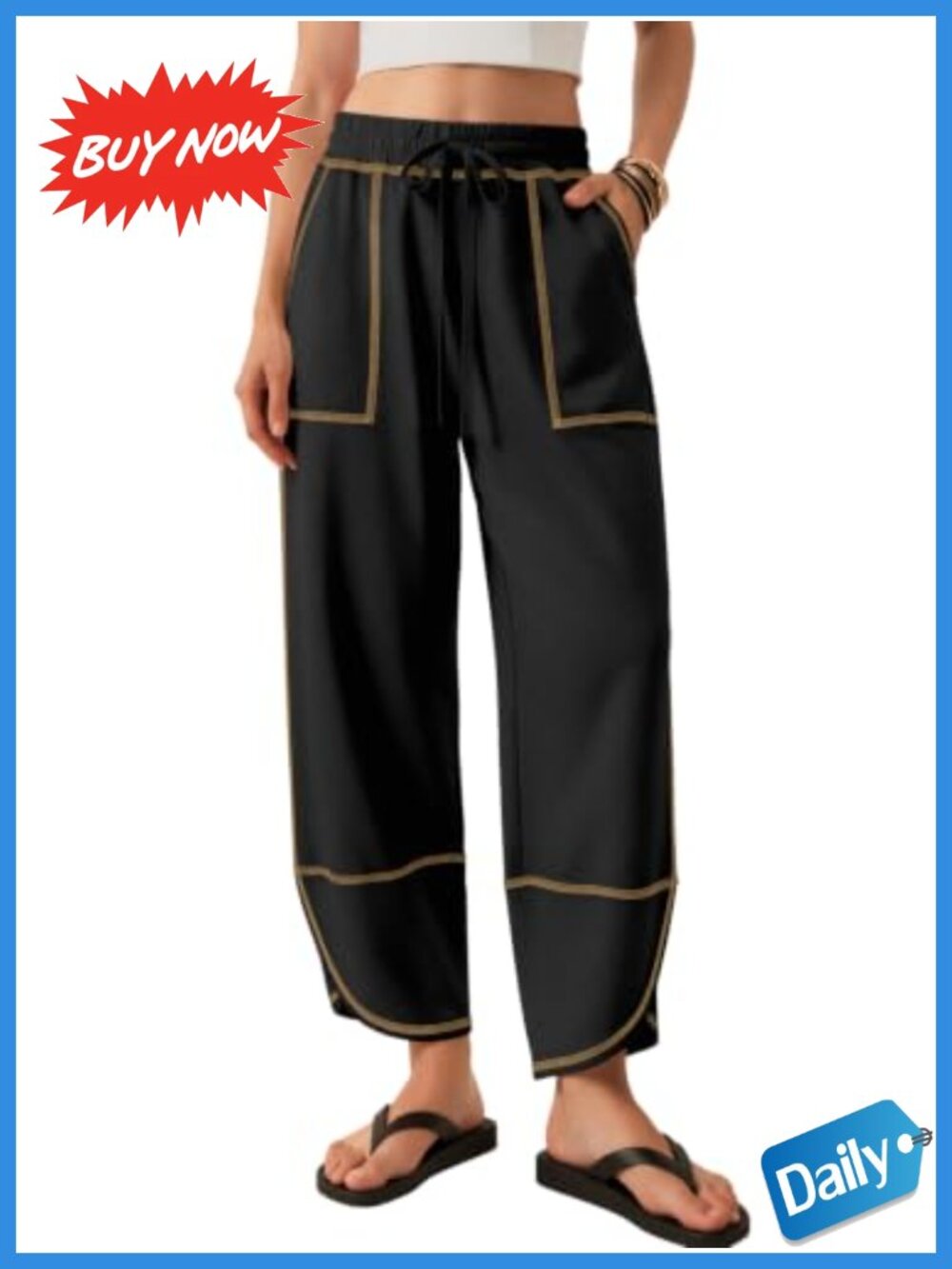 Womens Barrel Sweatpants Baggy Wide Leg Drawstring Lounge Track Pants with